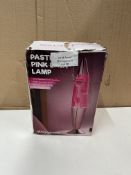 Global Gizmos Pastel Pink Lava Lamp. RRP £30 - Grade U