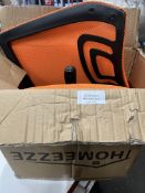 Orange Mesh Office Chair. RRP £65 - Grade U