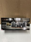 Tower Rose Gold Edition Grey 3 Piece Canister Set. RRP £30 - Grade U