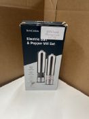 Simcoker Salt and Pepper Mill Set. RRP £30 - Grade U