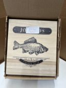 Wooden Fishing Gear Box. RRP £24.99 - Grade U