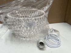 Rope Style Hanging Ceiling Light. RRP £49.99 - Grade U