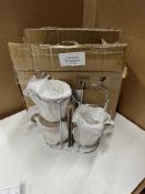 Mug Set and Holder. RRP £20 - Grade U