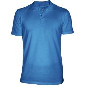 7 X Work Bear Polo Shirts (Sky Blue) Large