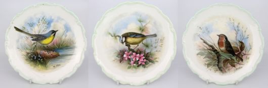 Set of 3 Royal Albert Woodland Birds Plates