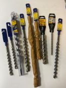 Mixed Lot of Irwin Plus and Dewalt SDS Drill Bits RRP £50 *No VAT*