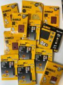 12 x Mixed Packets Dewalt Sanding Pads RRP £60+ *No VAT*