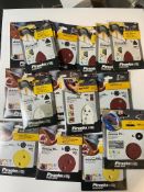 16 x Mixed Packets Piranha Sanding Pads RRP £80+ *No VAT*
