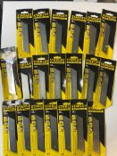 30 Packets Stanley (5 Blades Per Pack) 25mm Blades RRP £150 *No Vat*