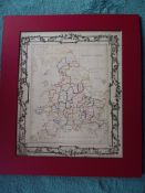 Mid 19th Century Hand Drawn Map of 