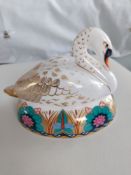 Royal Crown Derby Nesting Swan