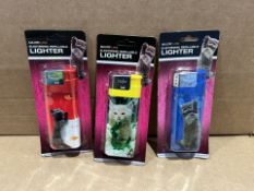 10 x New Packaged Giant Lighters in Assorted Designs