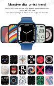 Original XS8 + MAX IWO Series 8 Smart Watch Bluetooth Call Heart Rate Blood Pressure Blue