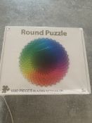 Round Rainbow Jigzaw Puzzle 1000 Pieces 