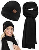 Tuopuda Knitted Hat Scarf Set RRP £12.98