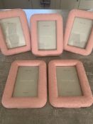 5 X John Lewis Pink Shell Design Photo Frame