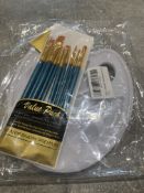 Brand New Artist Pallet and Brush Set X 2