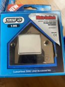 5X 10Amp Triple Pole Fan Isolator Switch Chrome