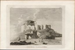 Dundrum Castle Co Down Rare 1791 Francis Grose Antique Print.