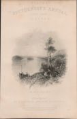 Lough Erne Co Fermanagh 1837-38 Victorian Antique Engraving.