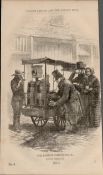 London The Coffee Stall Rare Antique 1864 Henry Mayhew Print.