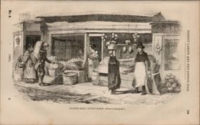 London Trader Orange Seller Rare Victorian 1864 Henry Mayhew Print.