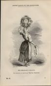 London Milkmaids Garland Antique Rare 1864 Henry Mayhew Print.
