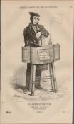 London Baked Potato Man Rare Antique 1864 Henry Mayhew Print.
