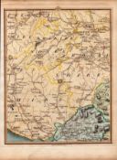 Gretna Green Jedburgh Lockerbie Selkirk John Cary’s Antique 1794 Map.