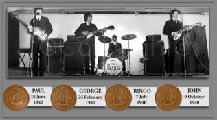 The Beatles Unique Original Birth Years Metal Coin Gift Set