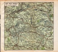 High Peak District Glossop New Mills Hayfield Etc Map.