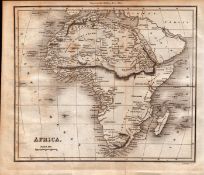 Africa Rare 200 Years Old George VI Antique 1822 Map.
