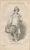 London Victorian Street Bird Nest Seller Antique 1864 Henry Mayhew Print.
