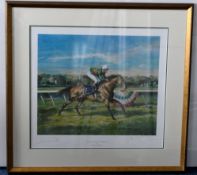 Limited Edition Print Signed by Lester Piggott