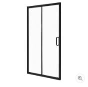 Brand New Boxed Noir 1200mm Black Shower Enclosure Sliding Door RRP £550 *No Vat**