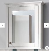 Country Living Wicklow Bathroom Mirror Cabinet - Matt White x 2 RRP £530 *No VAT*