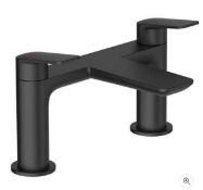 Brand New Boxed Aero Deck Mounted Bath Tap - Matt Black RRP £130 **No Vat**