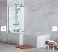 Brand New Boxed Lena L Shaped Bath Shower Screen RRP £170 **No Vat**
