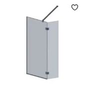 Brand New Boxed Wet Room Screen & Pivot Screen 700/350 x 2000mm - Chrome RRP £395 *No VAT*