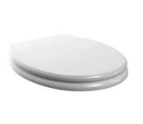 Brand New Boxed Whitechapel White Soft Close Wooden Toilet Seat RRP £130