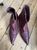 Miu Miu Leather Ankle Boots