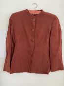 Giorgio Armani Women's Red Linen Suit