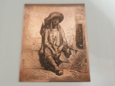 Engraved Copper Plate The Hen With The Golden Eggs, Painting Attributed To Gustavo Dore