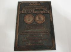 Sotheby's Australian Coins Catalogue Printing Matrix Plate