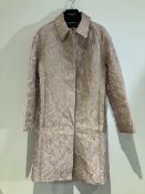 Talbot Runhof Jaquard Coat Worn By A Body Double.