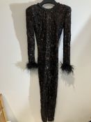 Nadine Merabi Black Jumpsuit Worn By Vanessa Hudgens