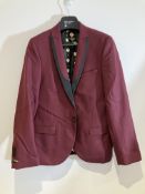 Twisted Tailor Red Jacket Worn By Will Kemp