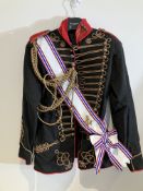 Black Military Jacket With Sash