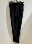 Reiss Grey Striped Trousers Worn By Nick Sagar