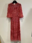 Needles & Thread Pink Sequin Gown Worn By A Body Double.